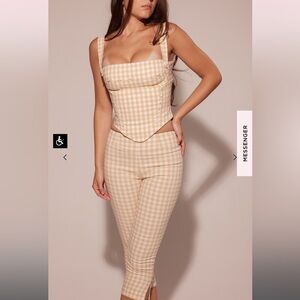 HOUSE OF CB
Carella Gingham Capri Set